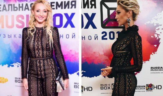 Кристина Орбакайте и Настя Ивлеева в одинаковых платьях